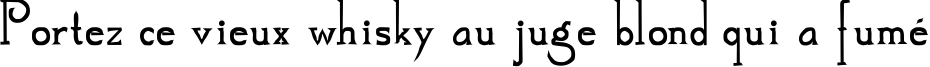 Пример написания шрифтом Mestra текста на французском