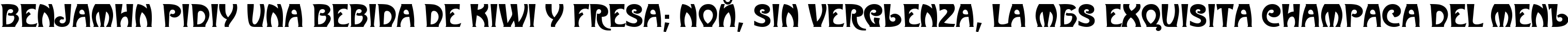 Пример написания шрифтом Metropol Di текста на испанском