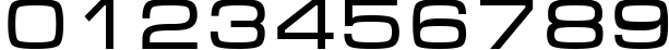 Пример написания цифр шрифтом Micra