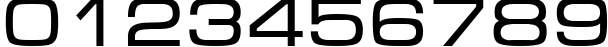 Пример написания цифр шрифтом MicraDi
