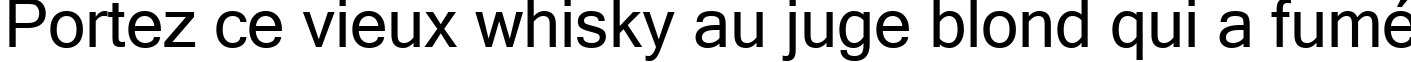 Пример написания шрифтом Microsoft Sans Serif текста на французском