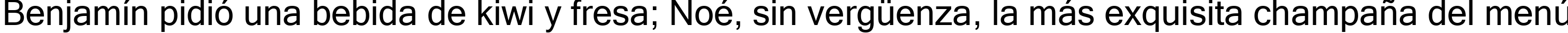 Пример написания шрифтом Microsoft Sans Serif текста на испанском