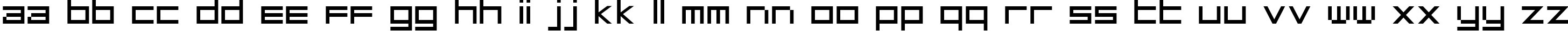 Пример написания английского алфавита шрифтом MicroTech