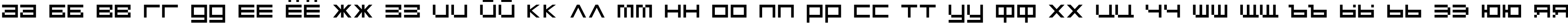 Пример написания русского алфавита шрифтом MicroTech