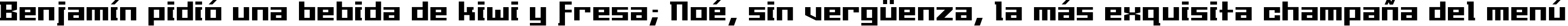 Пример написания шрифтом Millennia текста на испанском