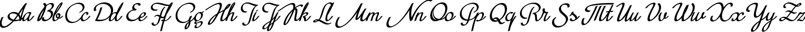 Пример написания английского алфавита шрифтом Mini