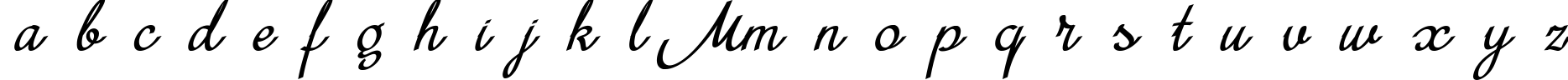 Пример написания английского алфавита шрифтом MiniDemo
