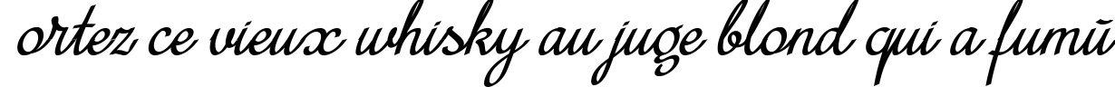 Пример написания шрифтом MiniDemo текста на французском