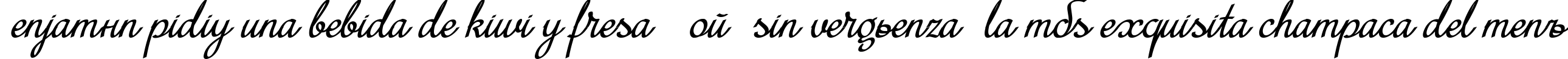 Пример написания шрифтом MiniDemo текста на испанском