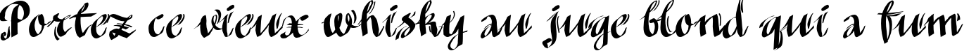 Пример написания шрифтом MinusmanC текста на французском