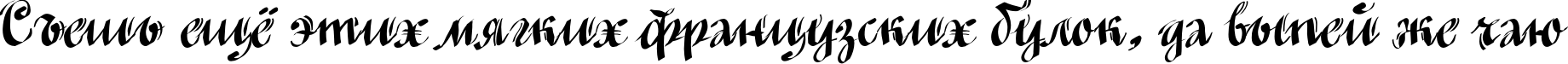 Пример написания шрифтом MinusmanC текста на русском