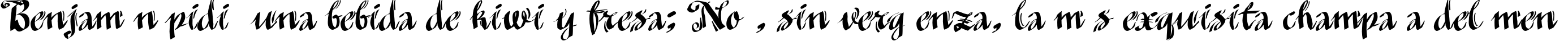 Пример написания шрифтом MinusmanC текста на испанском