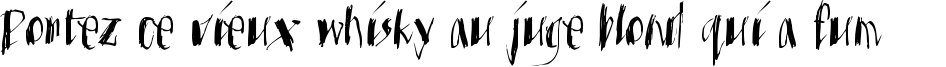 Пример написания шрифтом MKristall текста на французском