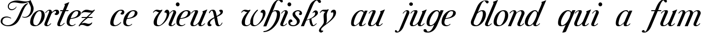 Пример написания шрифтом Mon Amour One Medium текста на французском