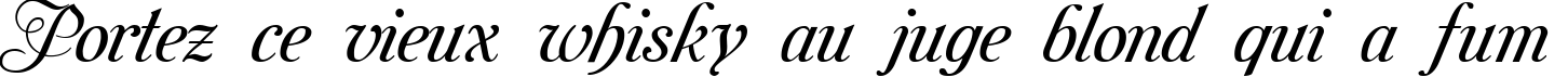 Пример написания шрифтом Mon Amour Two Medium текста на французском