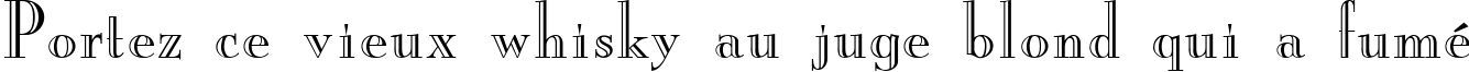 Пример написания шрифтом Mona Lisa RecutITC-Normal текста на французском