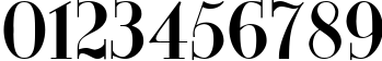 Пример написания цифр шрифтом Mona Lisa SolidITC-Normal