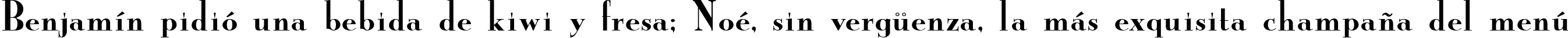 Пример написания шрифтом Mona Lisa SolidITC-Normal текста на испанском