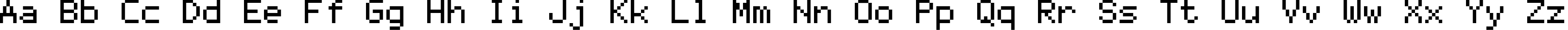 Пример написания английского алфавита шрифтом mono 07_55