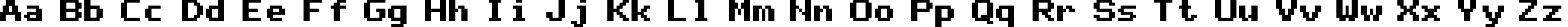 Пример написания английского алфавита шрифтом mono 07_65