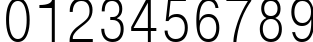 Пример написания цифр шрифтом Mono Condensed
