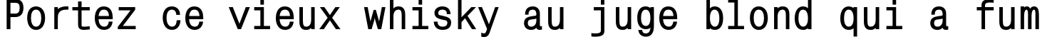 Пример написания шрифтом MonoCondensedC Bold текста на французском