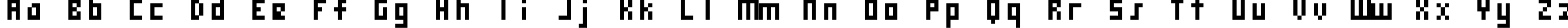 Пример написания английского алфавита шрифтом monooge 05_55