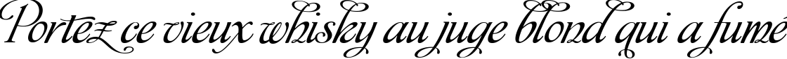 Пример написания шрифтом Monplesir script текста на французском