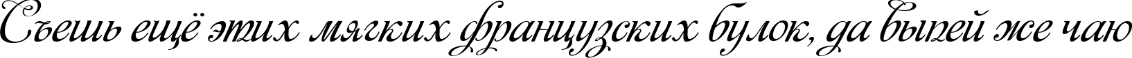 Пример написания шрифтом Monplesir script текста на русском