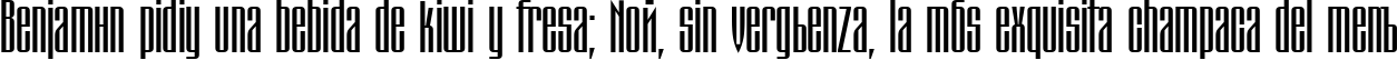 Пример написания шрифтом Montblanc текста на испанском