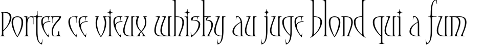 Пример написания шрифтом Moonstone текста на французском