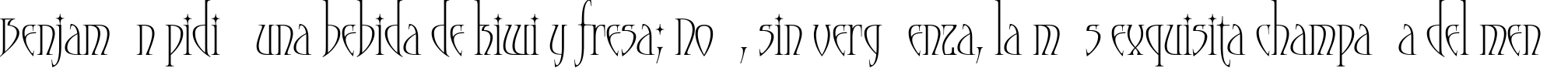 Пример написания шрифтом Moonstone текста на испанском