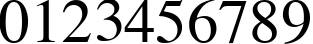Пример написания цифр шрифтом Morpheus Regular