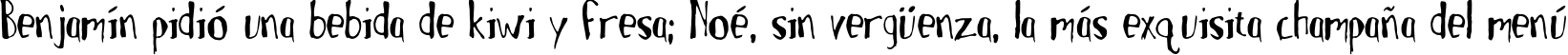 Пример написания шрифтом MotherGoose текста на испанском