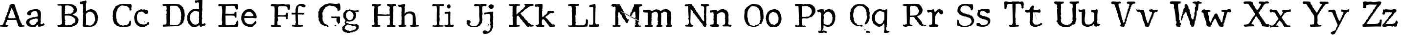 Пример написания английского алфавита шрифтом Motley