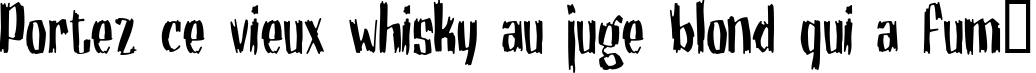 Пример написания шрифтом Motrhead Grotesk текста на французском