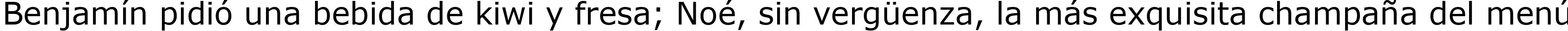 Пример написания шрифтом MS Reference Sans Serif текста на испанском