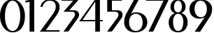 Пример написания цифр шрифтом Murmansk