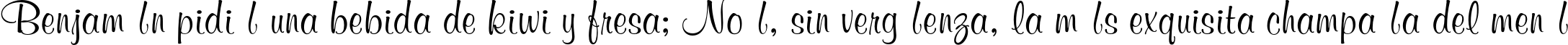 Пример написания шрифтом MurreyTYGRA текста на испанском