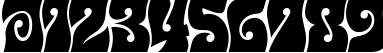 Пример написания цифр шрифтом Musetta