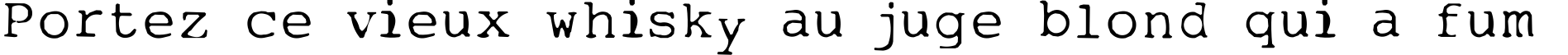 Пример написания шрифтом My type of font текста на французском