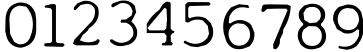 Пример написания цифр шрифтом My type of font