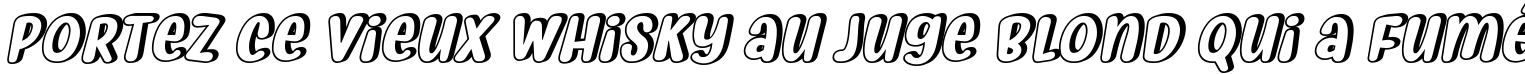 Пример написания шрифтом Myfrida Shadow Italic текста на французском