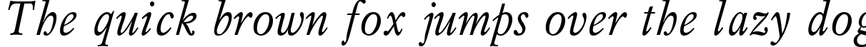 Пример написания шрифтом Narrow Italic текста на английском