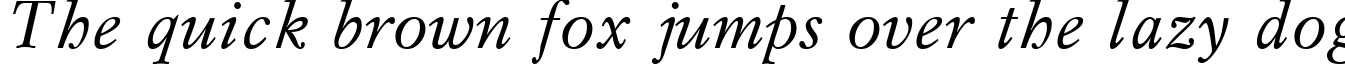 Пример написания шрифтом Italic текста на английском
