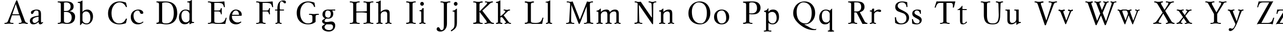 Пример написания английского алфавита шрифтом MyslCTT