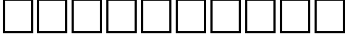 Пример написания цифр шрифтом MyslNarrowCTT Bold