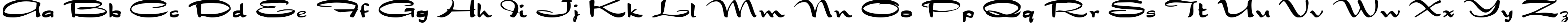 Пример написания английского алфавита шрифтом Nadejda  Bold