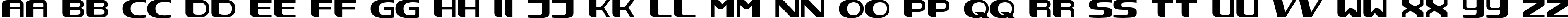 Пример написания английского алфавита шрифтом NEC
