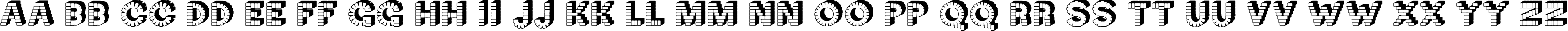 Пример написания английского алфавита шрифтом Neck Candy
